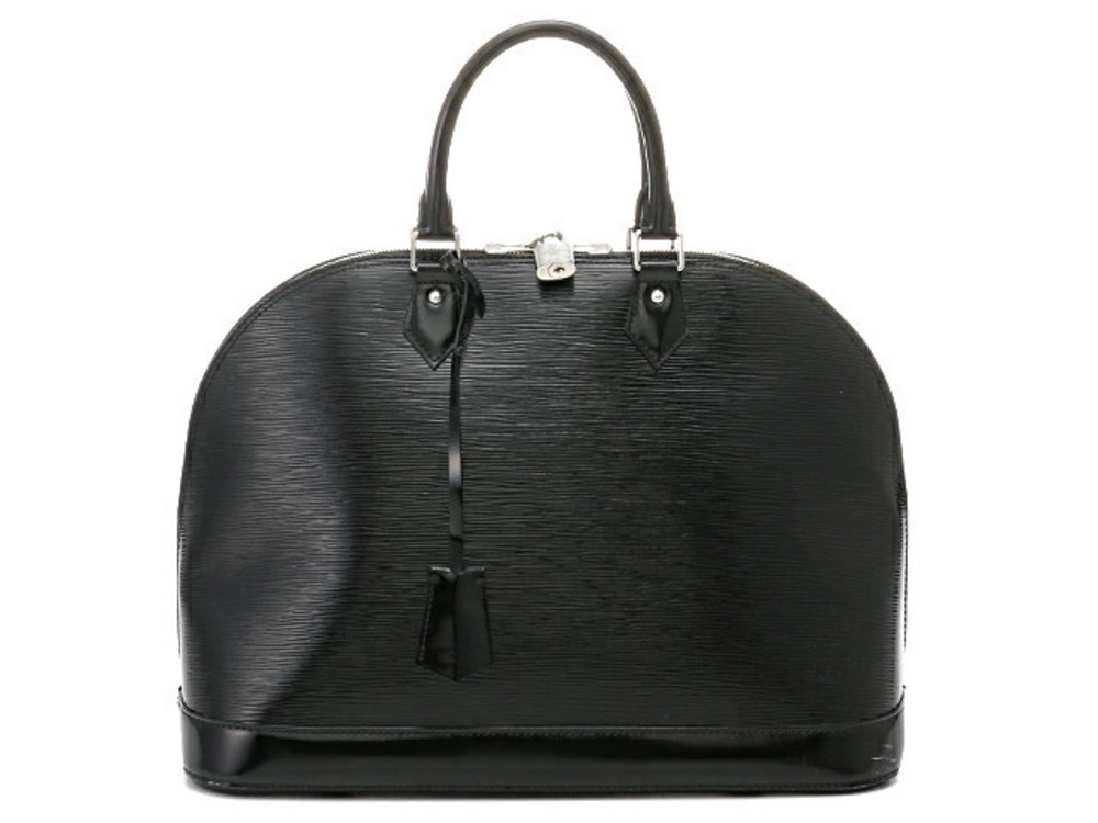 LOUIS VUITTON Alma Epi Noir Black Electric Handbag